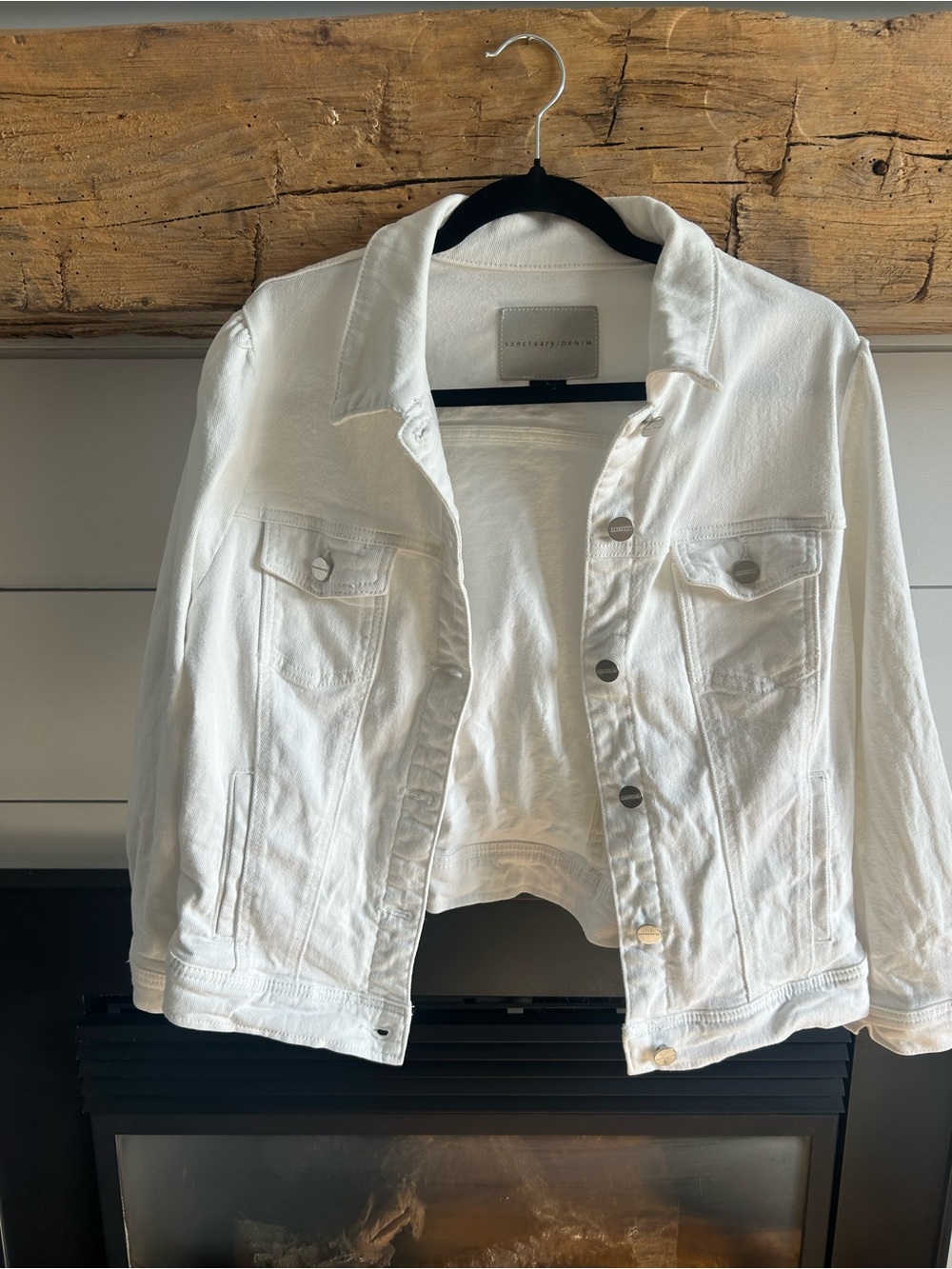 Sanctuary White Denim Jean Jacket
